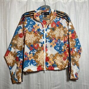 Adidas Originals HER Studio London Floral Baroque Track Jacket Multi Color M